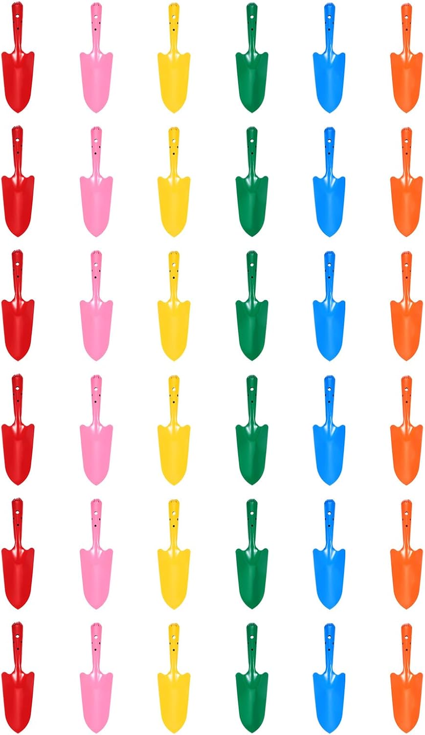Trowel Garden Tools - 36pcs Mini Colorful Metal Hand Shovel
