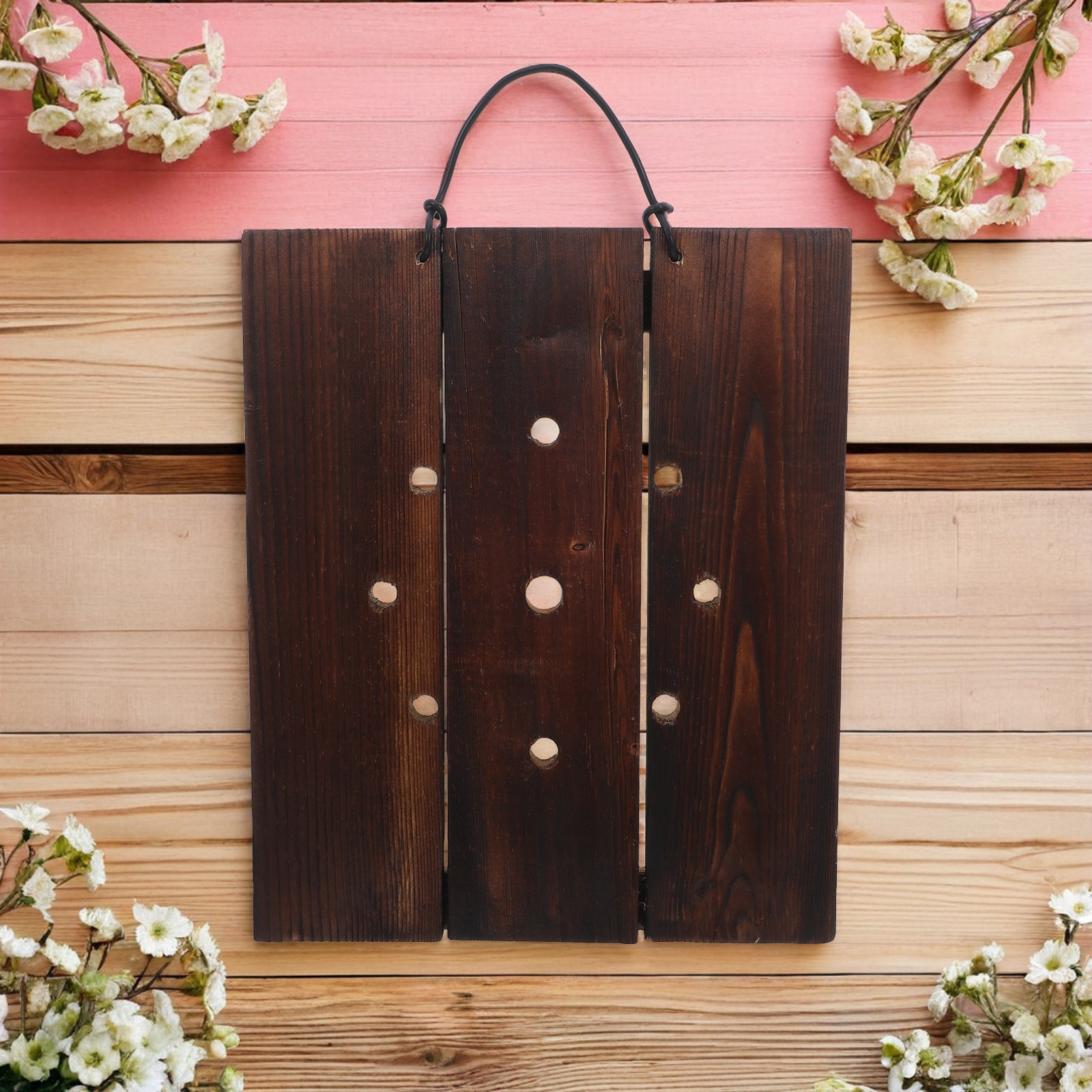 Charred Wood Mounting Board wi - Vertical Planter ulasan dan harga