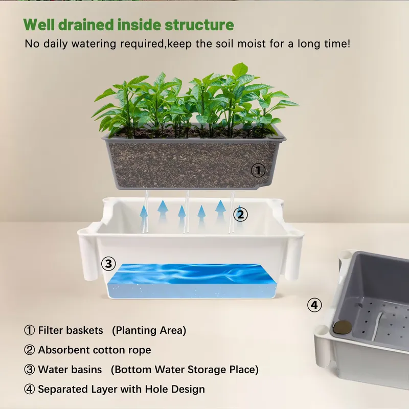 Movable Vertical Grow 3 Level  - Self Watering Planter ulasan dan harga