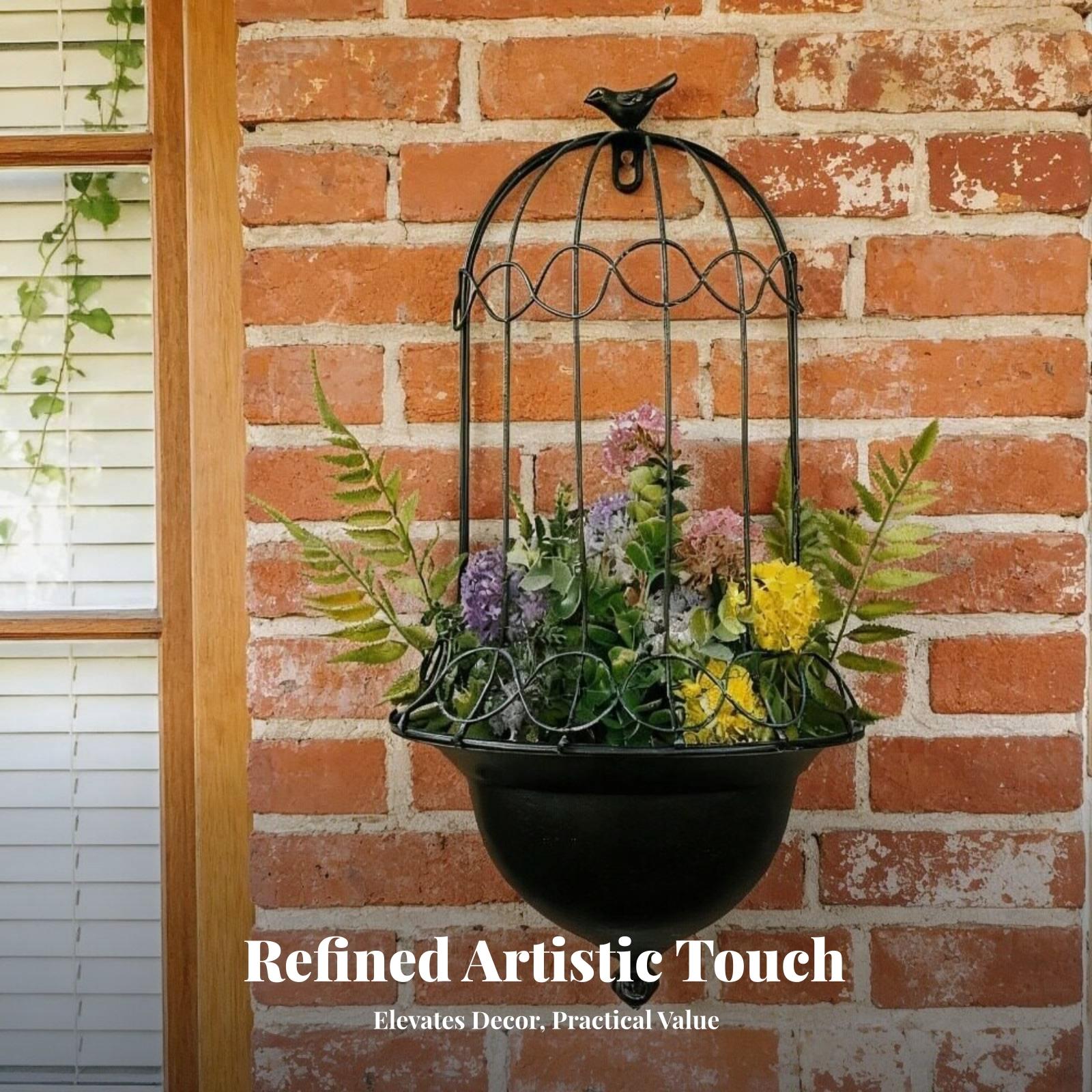 Wall Mounted Planter Iron Bird - Vertical Planter ulasan dan harga