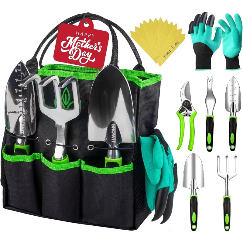 9 Pcs Ergonomic Garden Tool Se - Trowel Garden Tools ulasan dan harga