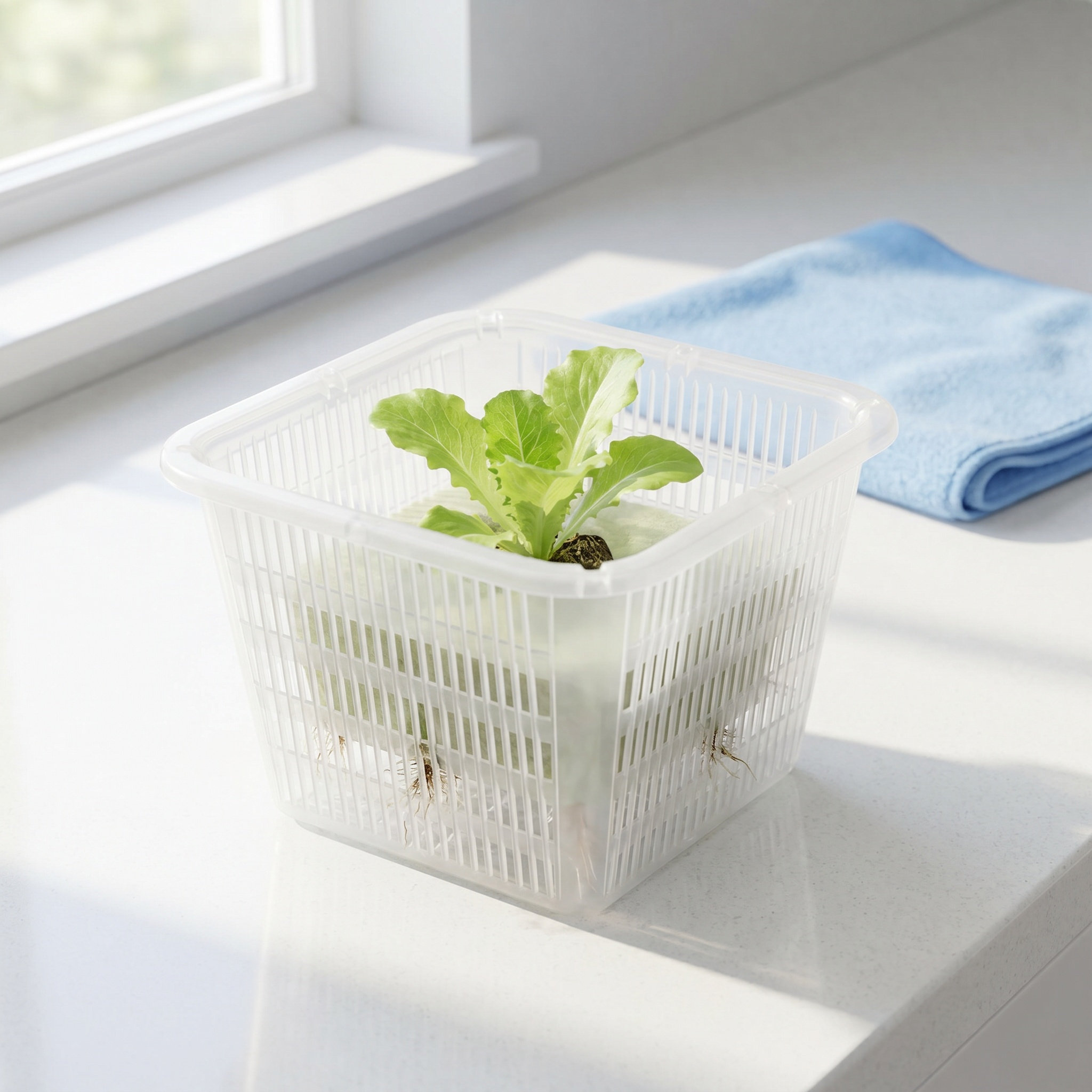 6pcs Square Mesh Hydroponic Ne - Plant Pot ulasan dan harga