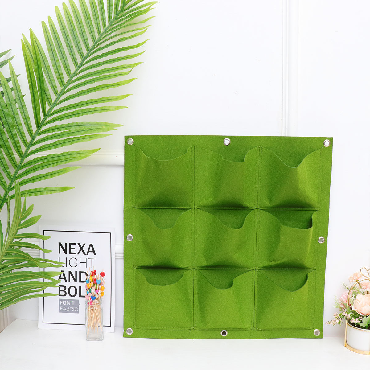 9 Pocket Wall Hanging Planter  - Vertical Planter ulasan dan harga