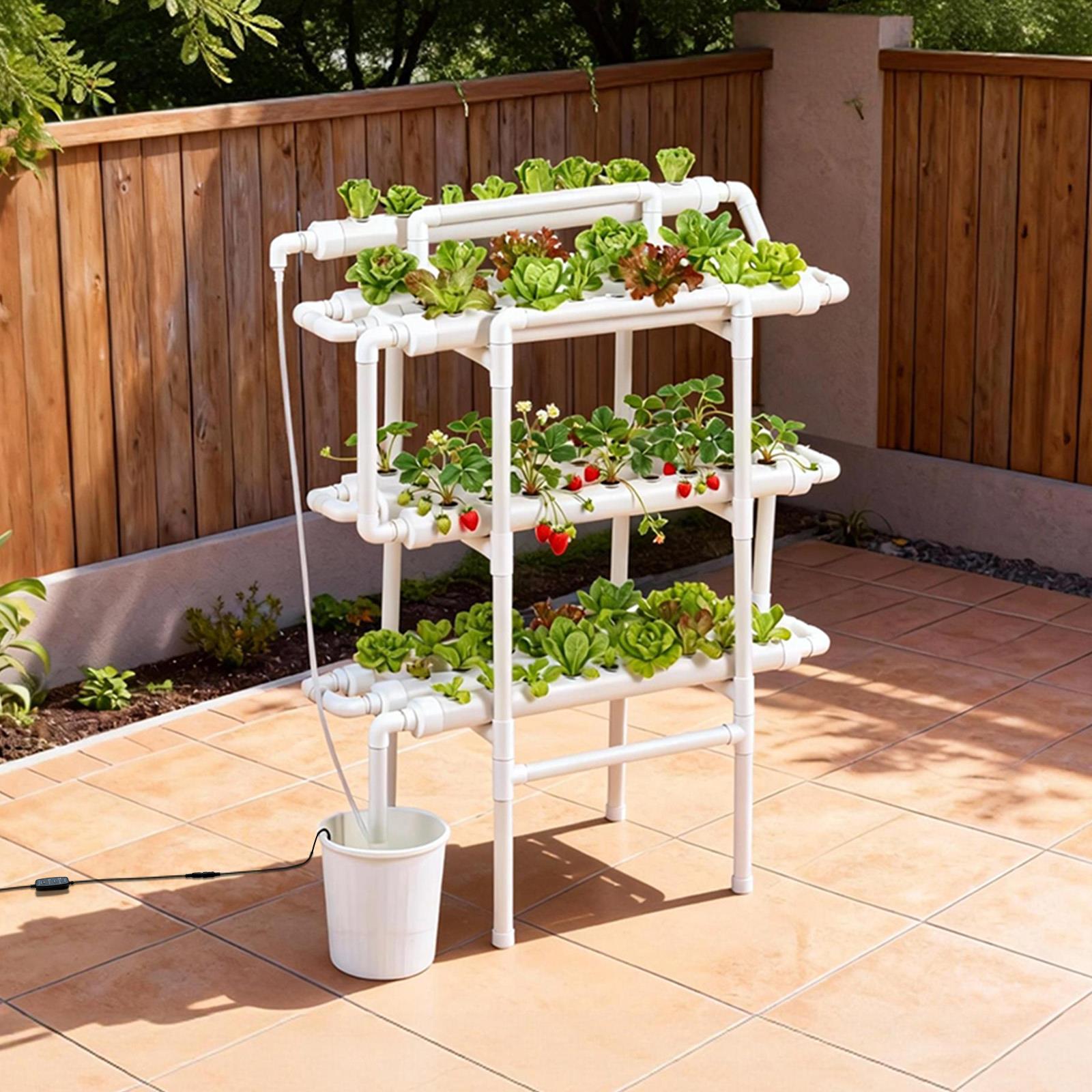 3 Tier 90 Sites Hydroponic Gro - Hydroponic Kit ulasan dan harga
