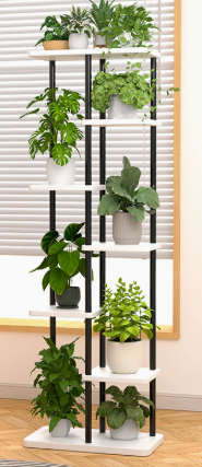 Multi‑Tier Metal Wood Plant St - Plant Pot ulasan dan harga