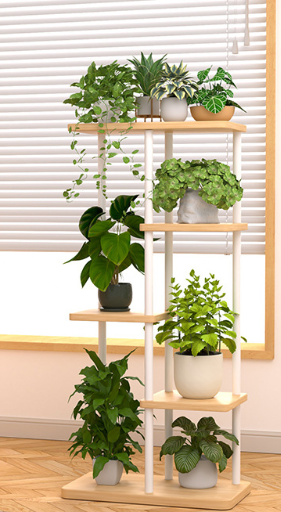 Multi‑Tier Metal Wood Plant St - Plant Pot ulasan dan harga