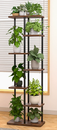 Multi‑Tier Metal Wood Plant St - Plant Pot ulasan dan harga