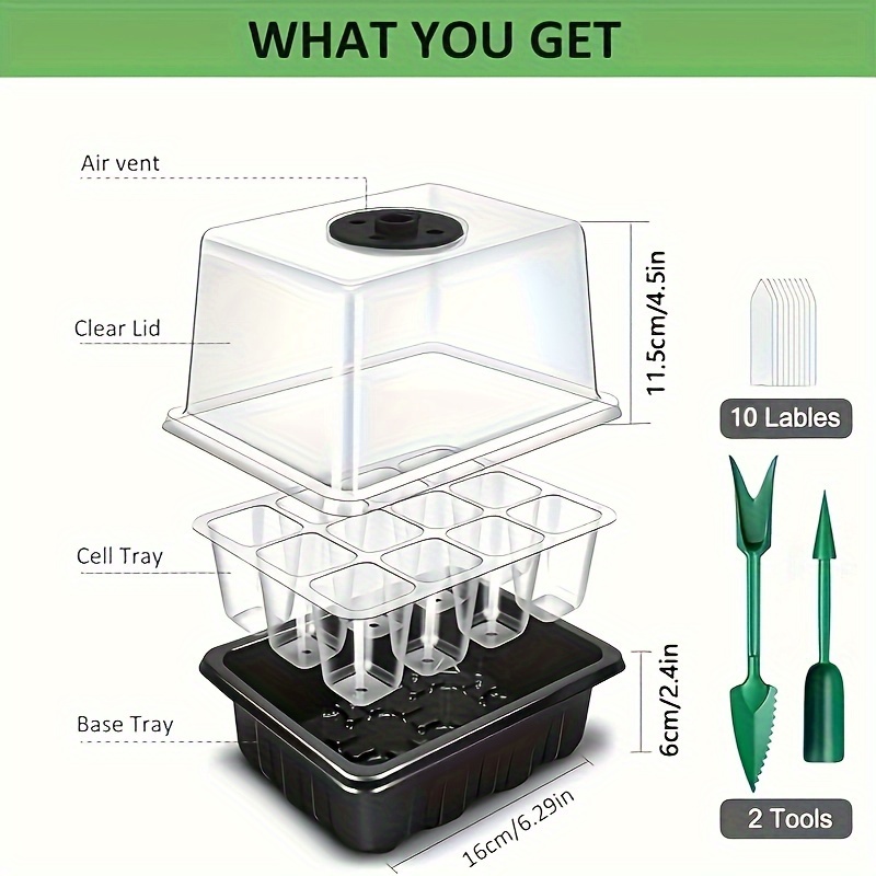 1/2/3-Pack 12/24/36-Cell Seed  - Grow Light Led ulasan dan harga