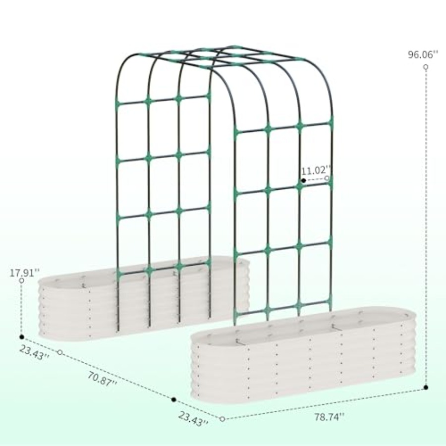 96 Tall Galvanized Raised Gard - Vertical Planter ulasan dan harga