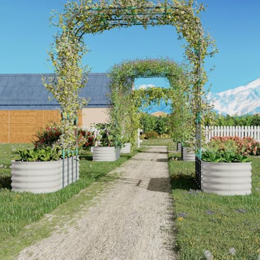 96 Tall Galvanized Raised Gard - Vertical Planter ulasan dan harga