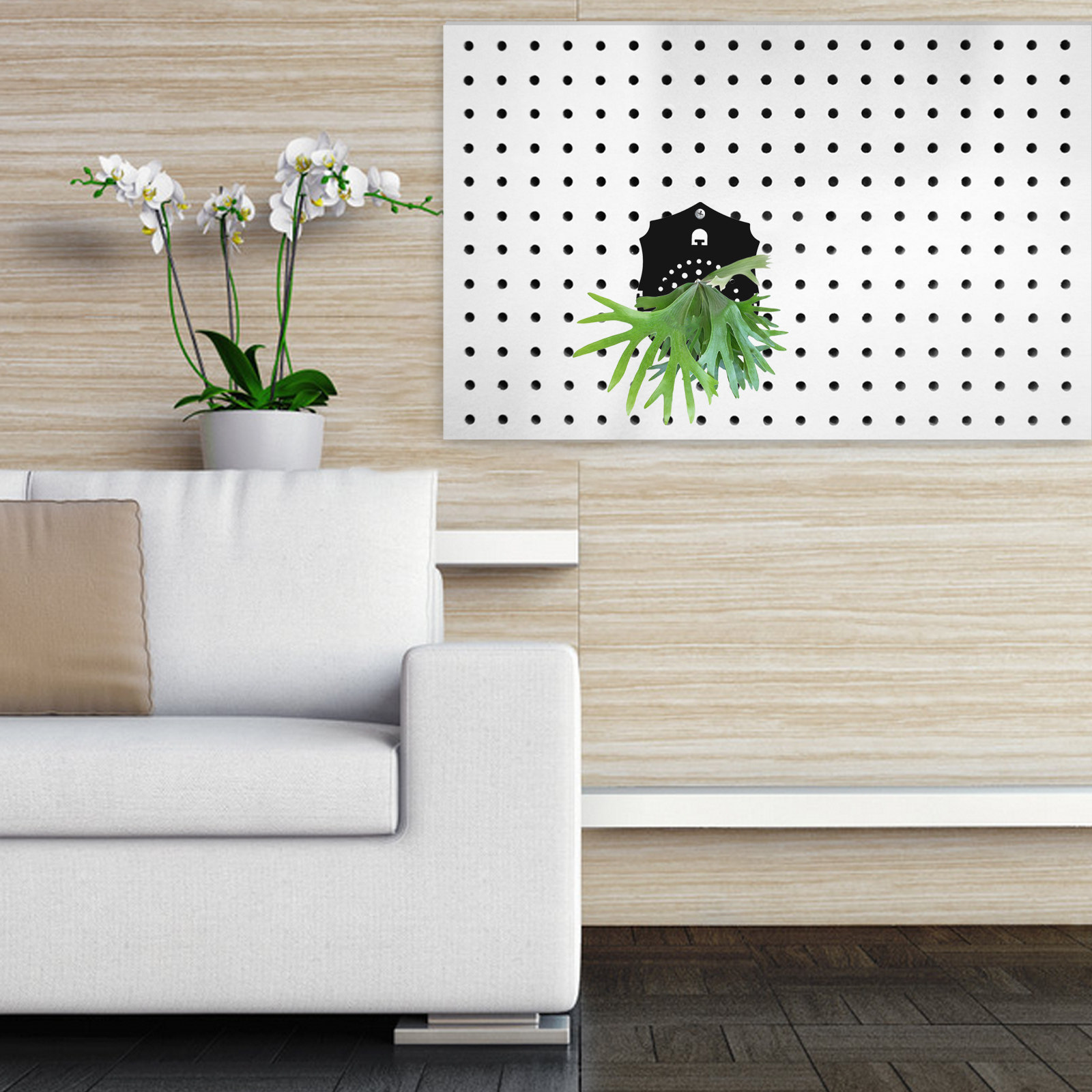 Frosted Black Acrylic Staghorn - Vertical Planter ulasan dan harga