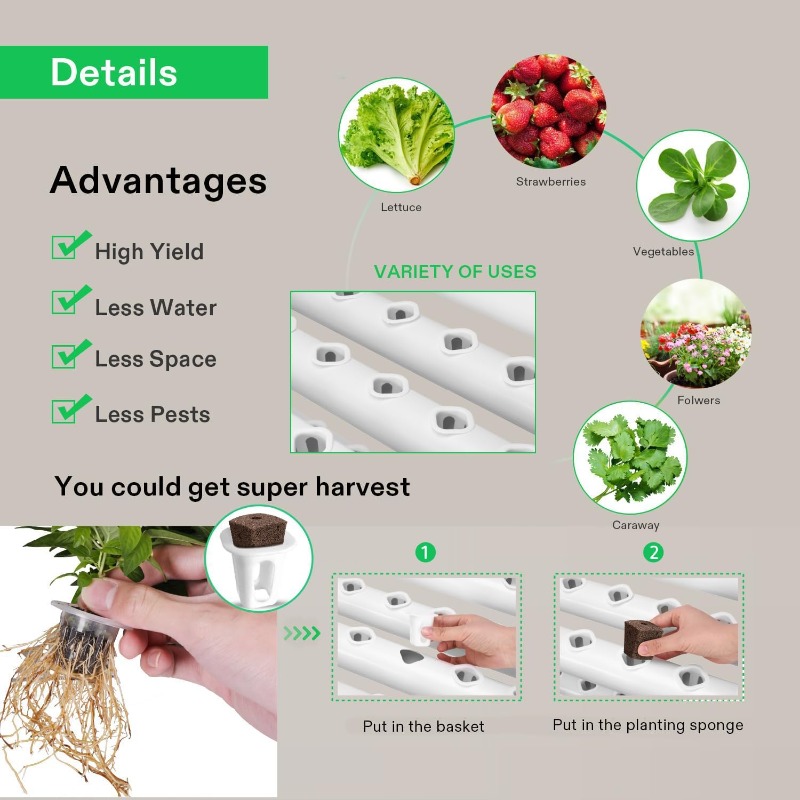 Vertical Hydroponic Growing Sy - Hydroponic Kit ulasan dan harga