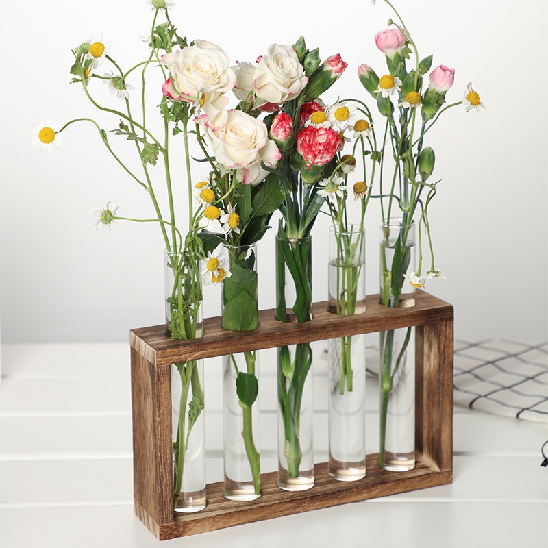 5-Tube Glass Hydroponic Plante - Self Watering Planter ulasan dan harga