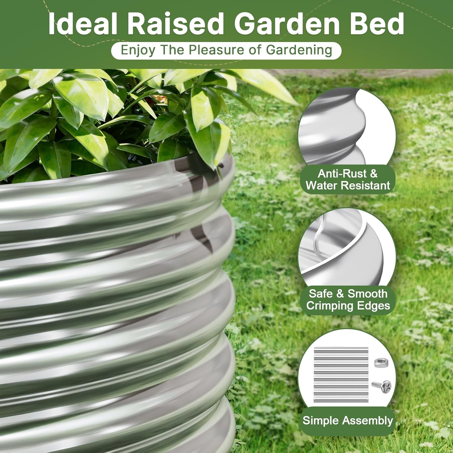 Outdoor Gardening with 2 PCS 8 - Raised Garden Bed ulasan dan harga