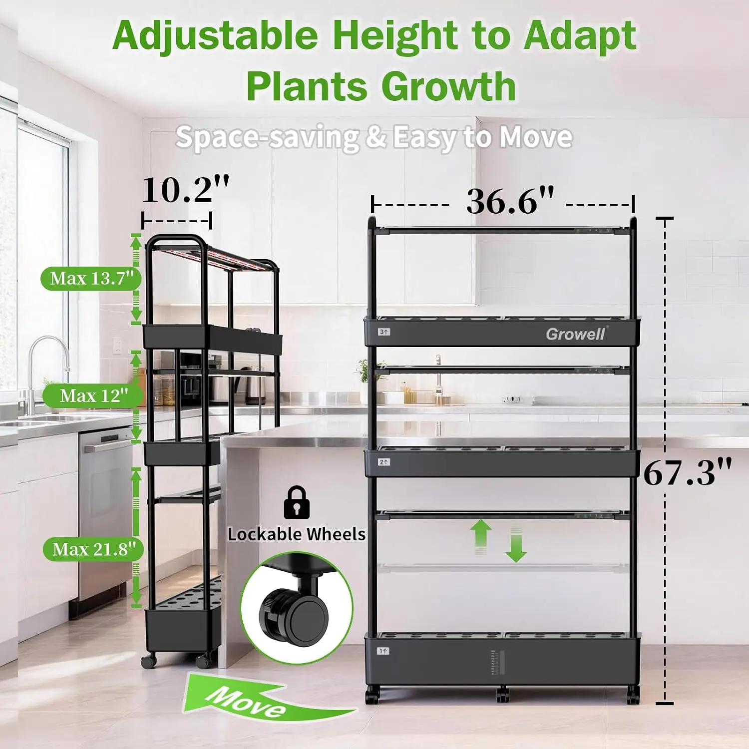 Large Hydroponics Growing Syst - Hydroponic Kit ulasan dan harga