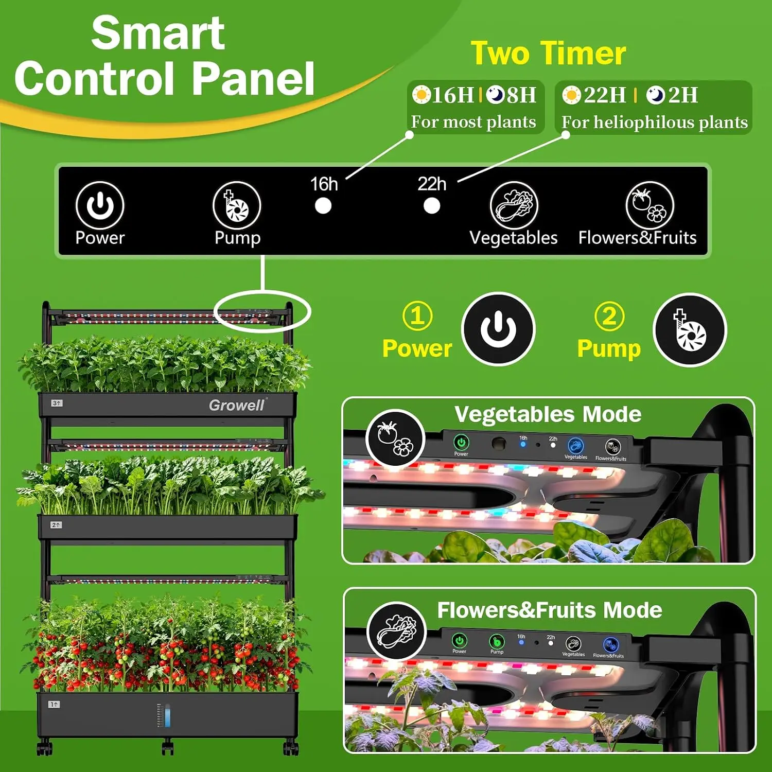 Large Hydroponics Growing Syst - Hydroponic Kit ulasan dan harga